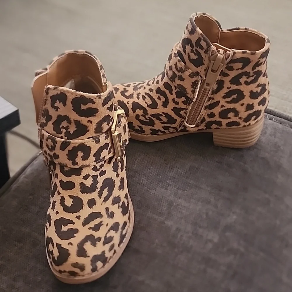 Lily & Dan Toddlers leopard Ankle Boots